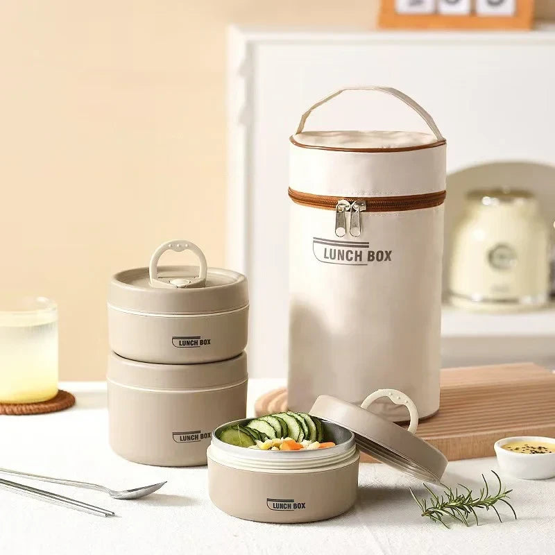 Stackable Insulated Stainless Steel Bento Box