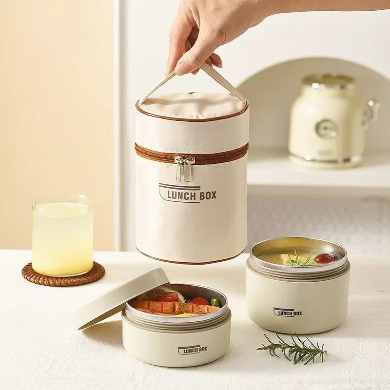 Stackable Insulated Stainless Steel Bento Box