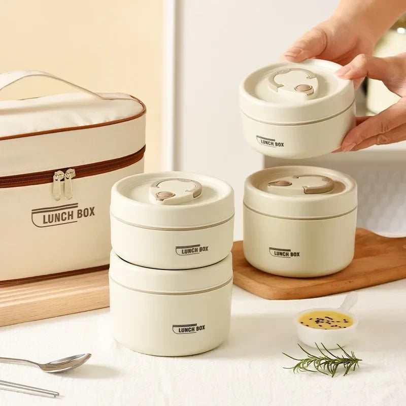 Stackable Insulated Stainless Steel Bento Box