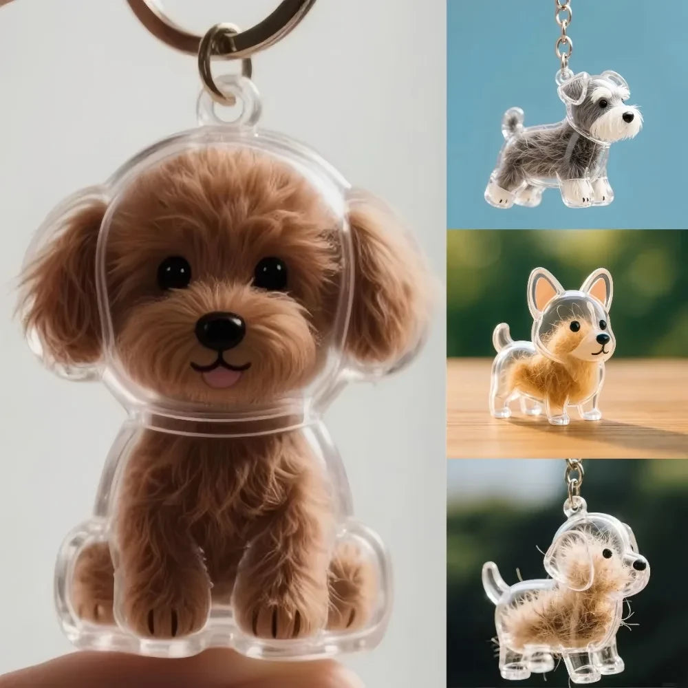 Dog Hair Memory Keychain