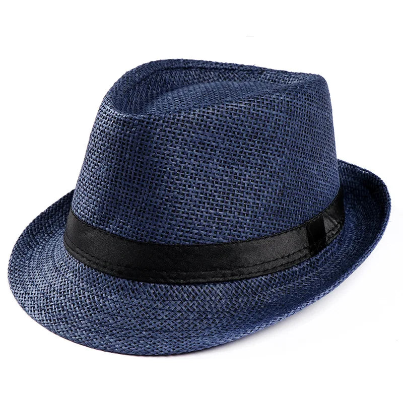 Women's Foldable Straw Sun Visor Hat – Wide Brim UV Protection Beach Cap