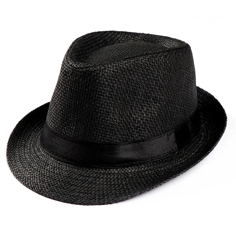 Women's Foldable Straw Sun Visor Hat – Wide Brim UV Protection Beach Cap