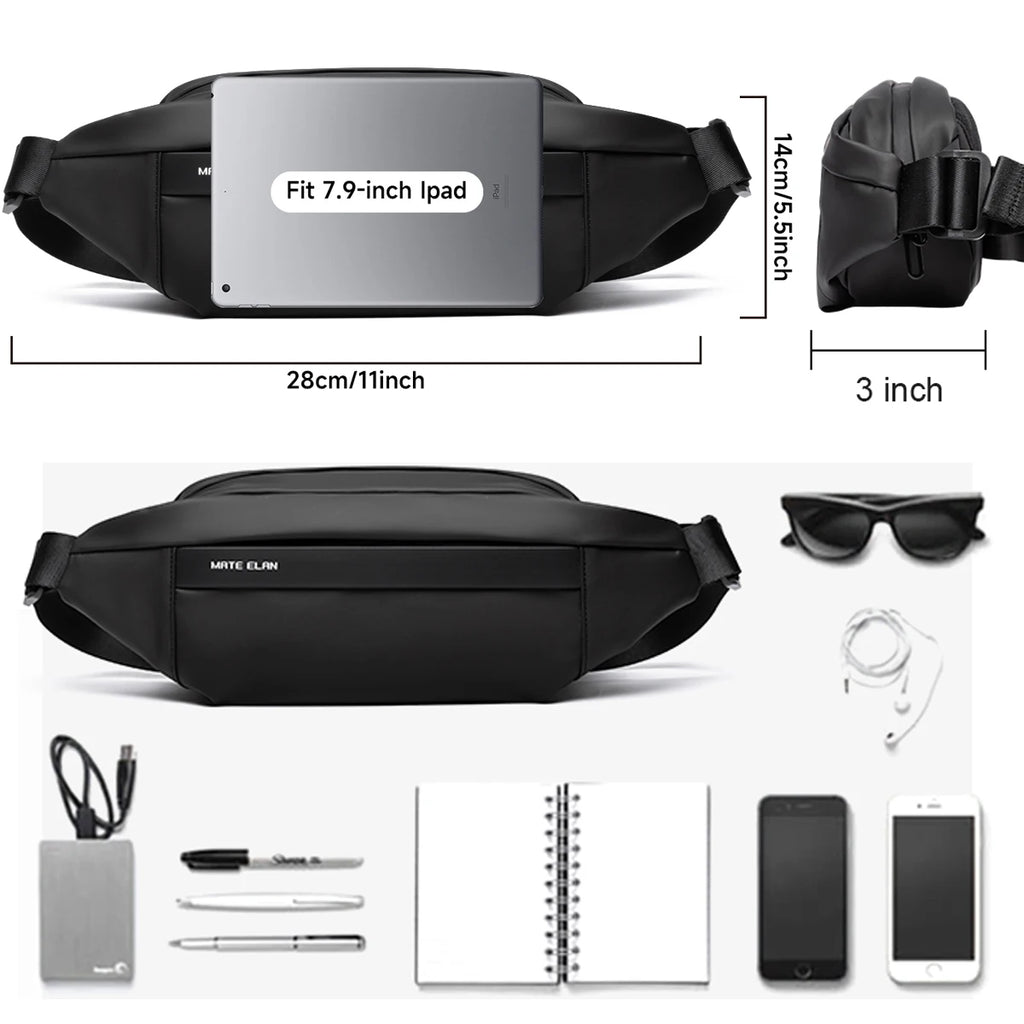 Waterproof Men’s Crossbody Bag – Everyday Travel Fanny Pack