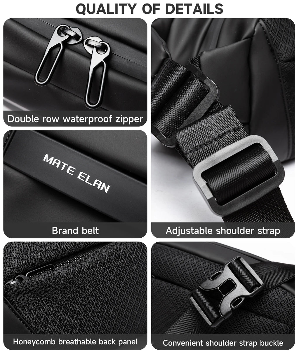 Waterproof Men’s Crossbody Bag – Everyday Travel Fanny Pack