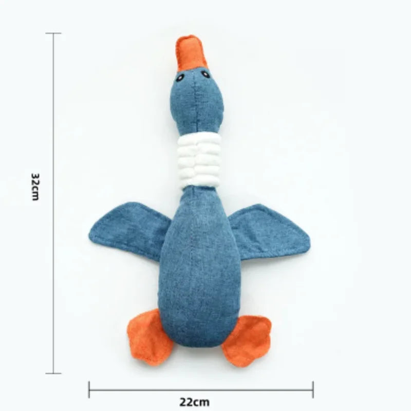 Puppy Squeaker Squeaky Plush Bone Dog Toy