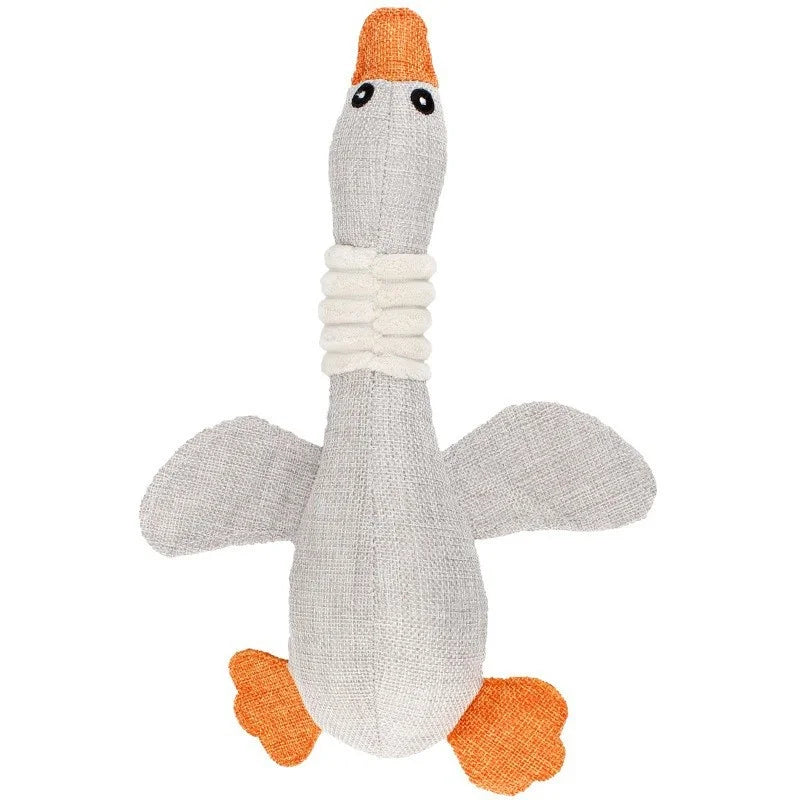 Puppy Squeaker Squeaky Plush Bone Dog Toy