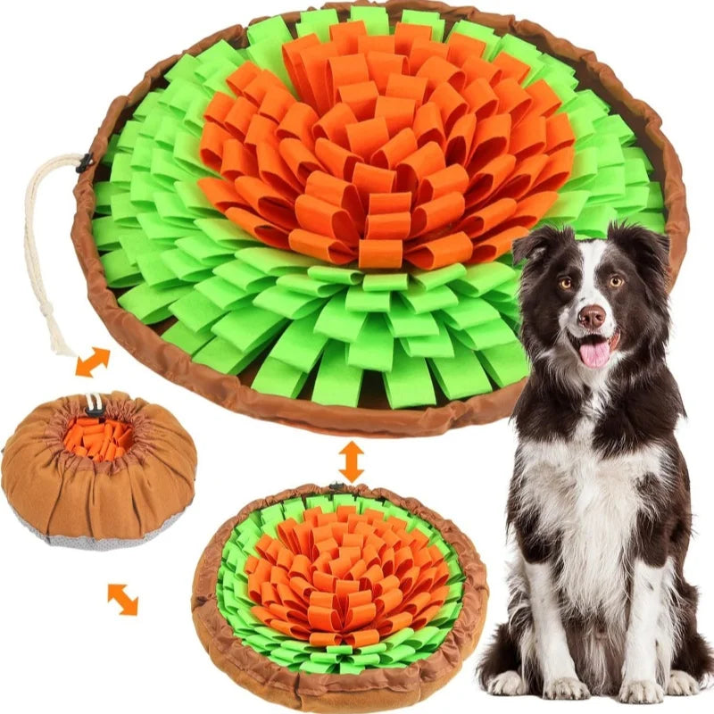 Washable Felt Pet Sniffing Pad Foldable Dog Slow Feeding Mat