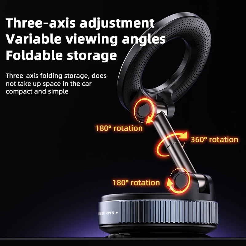 Magnetic Phone Holder｜Three-axis Rotation For Free Adjustment