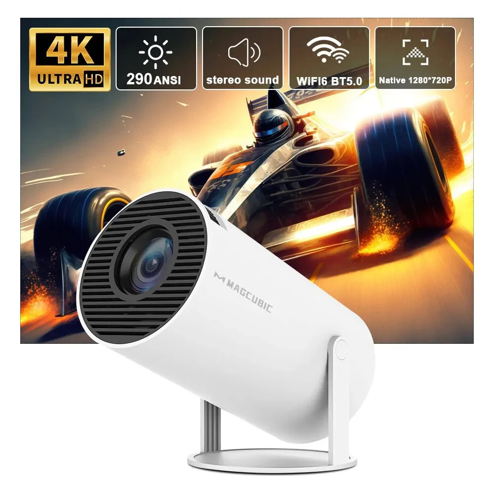 Magcubic HY300 Pro 4K Projector – Android 11, Dual WiFi6, 290 ANSI, BT5.0