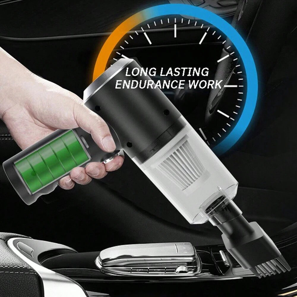 3-in-1 Portable Vacuum Cleaner – USB Rechargeable, Suction & Blowing