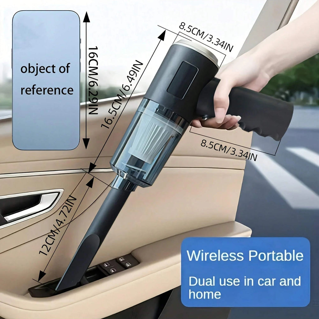 3-in-1 Portable Vacuum Cleaner – USB Rechargeable, Suction & Blowing