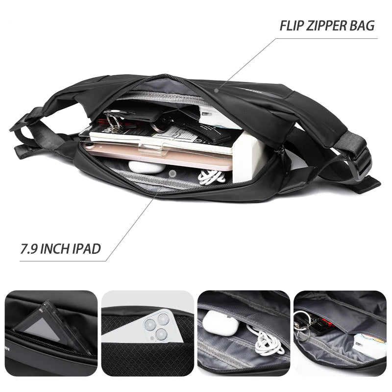 Waterproof Men’s Crossbody Bag – Everyday Travel Fanny Pack