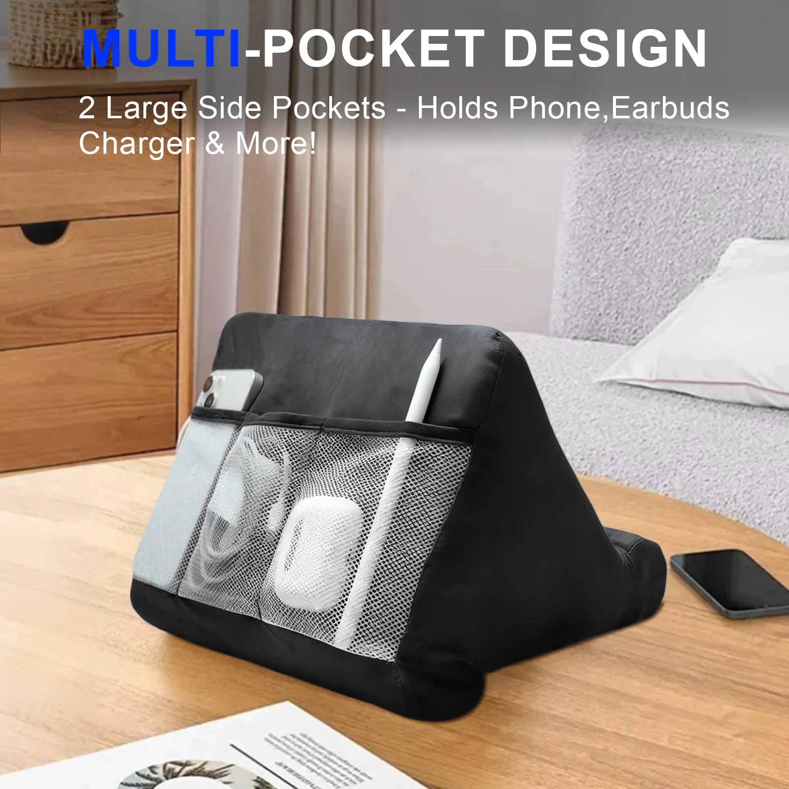 Soft Sponge Tablet Pillow Stand – Multi-Angle Holder for iPad, Samsung & More