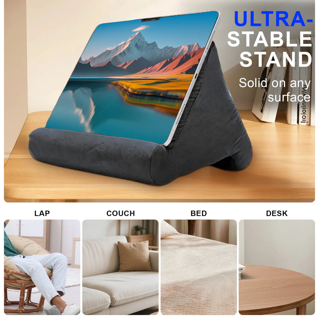 Soft Sponge Tablet Pillow Stand – Multi-Angle Holder for iPad, Samsung & More