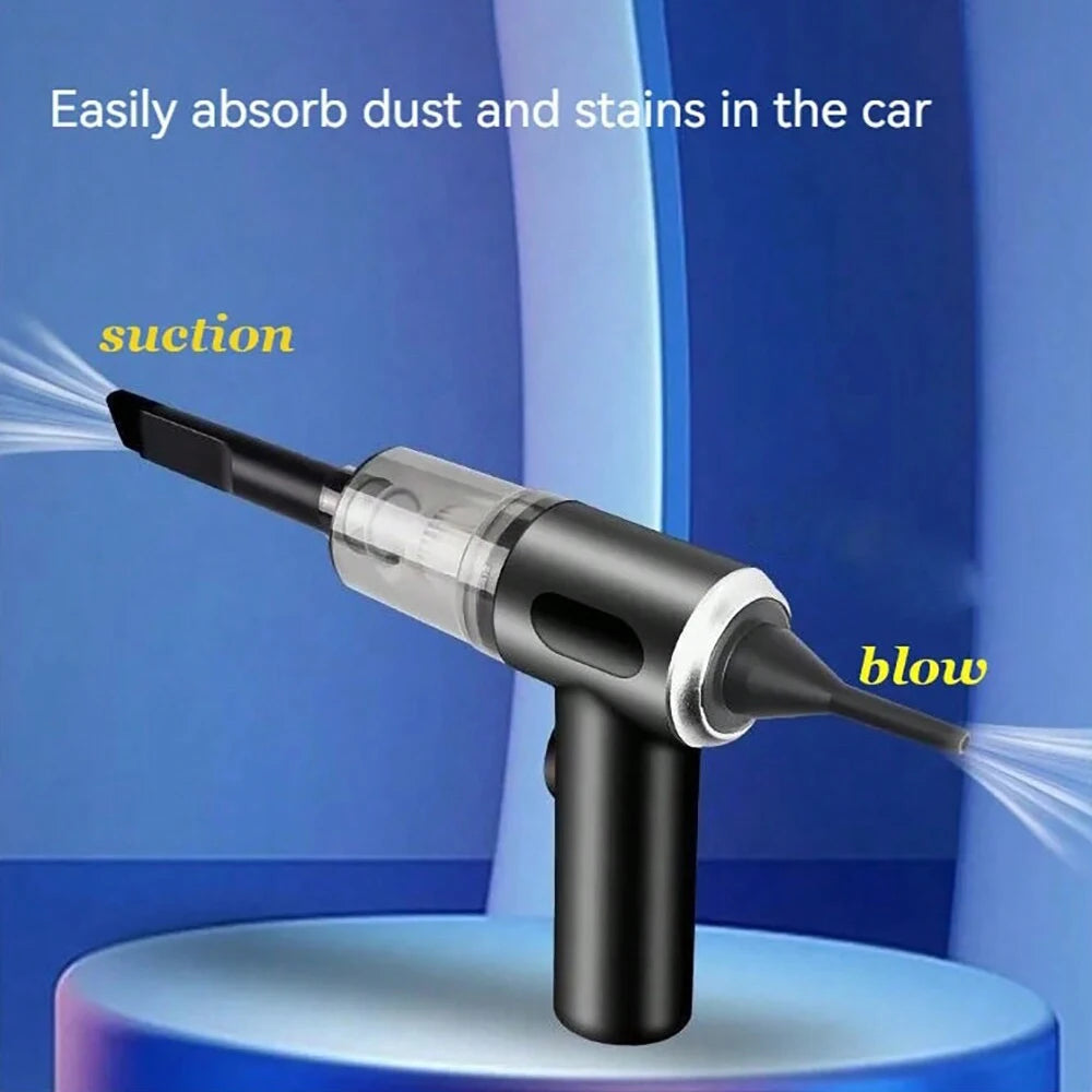 3-in-1 Portable Vacuum Cleaner – USB Rechargeable, Suction & Blowing