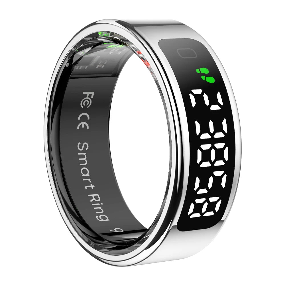 COLMI R12 Smart Ring – Display Screen, Wireless Charging, 5ATM Waterproof