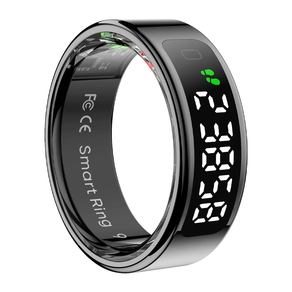 COLMI R12 Smart Ring – Display Screen, Wireless Charging, 5ATM Waterproof
