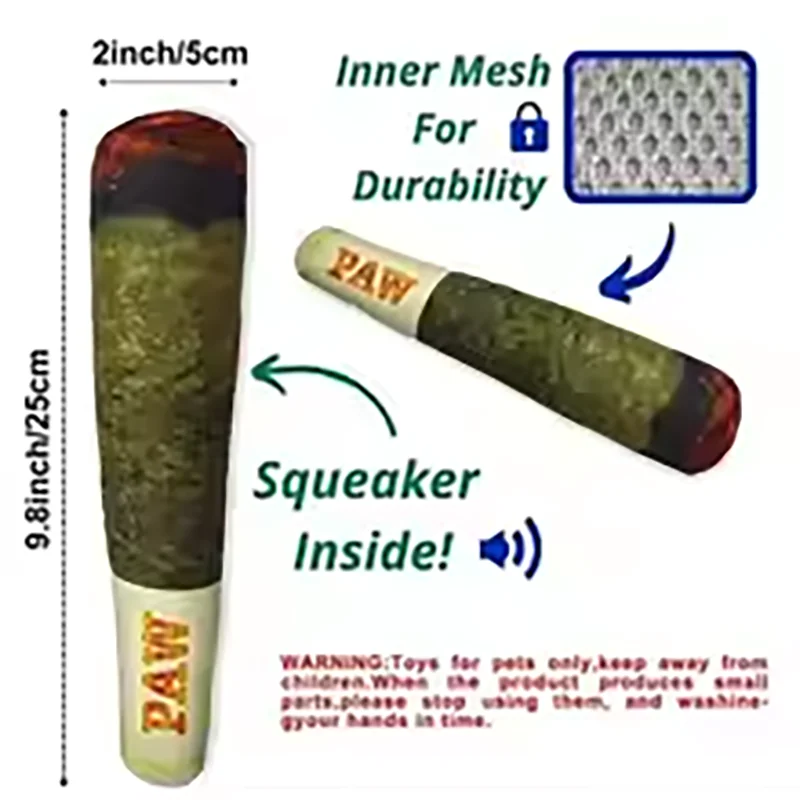 Plush Squeaky Toy for Small, Medium, and Large Dogs