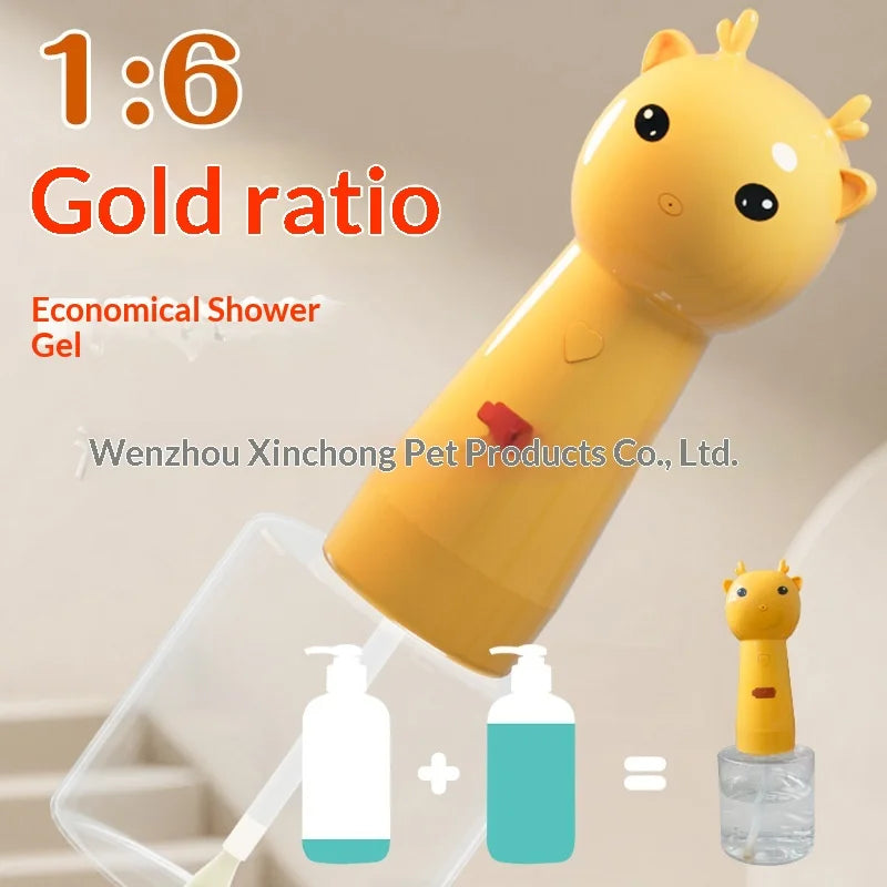 Mushroom Pet Bath Foamer — Electric Bubble Maker for Dog Grooming