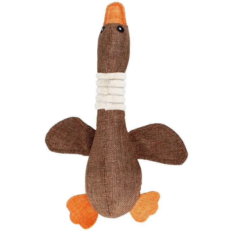 Puppy Squeaker Squeaky Plush Bone Dog Toy