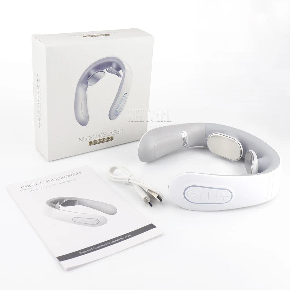 EMS Pulse Neck Massager – Smart Electric Cervical Massager for Pain Relief