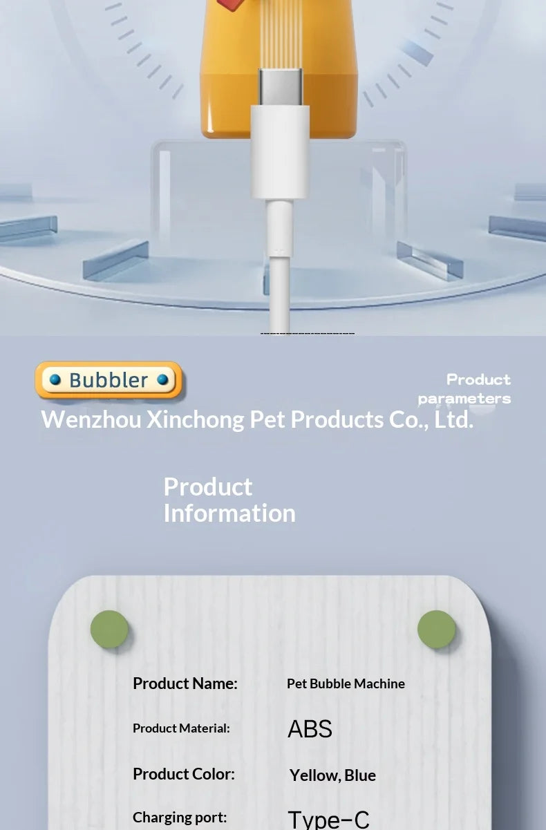 Mushroom Pet Bath Foamer — Electric Bubble Maker for Dog Grooming