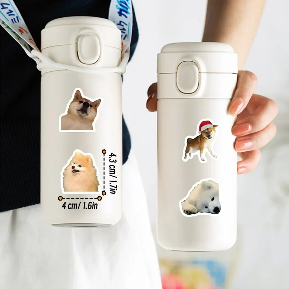 10/100/1000Pcs Funny Dog Stickers Cartoon Cute Decals