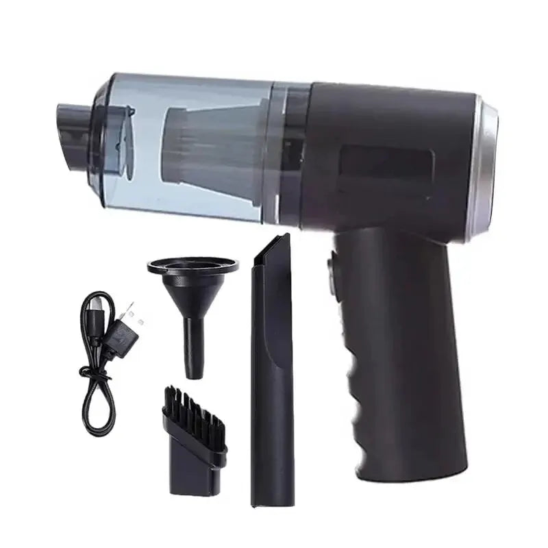 3-in-1 Portable Vacuum Cleaner – USB Rechargeable, Suction & Blowing