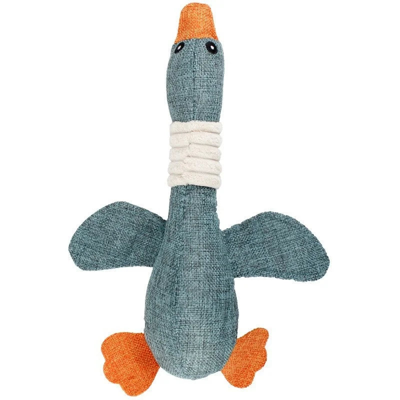 Puppy Squeaker Squeaky Plush Bone Dog Toy