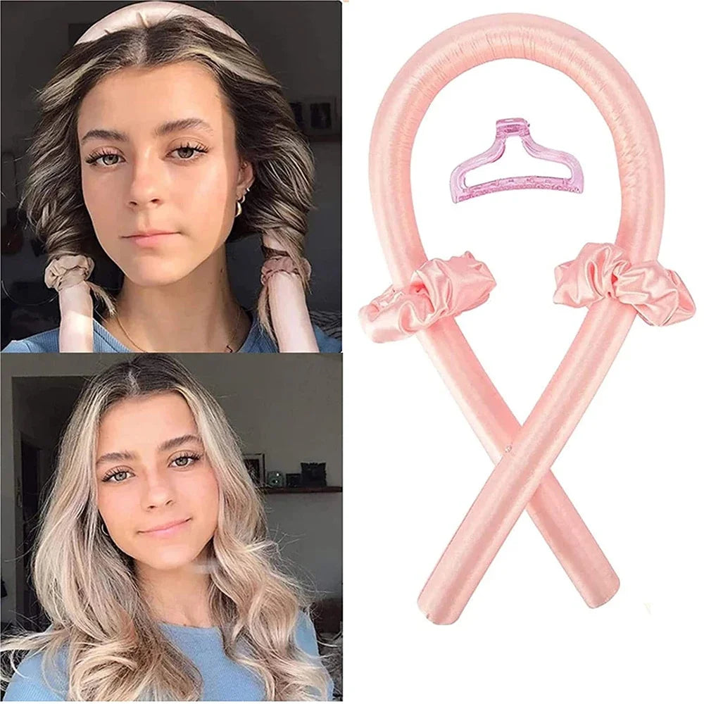 Heatless Silk Curl Headband – No-Heat Overnight Hair Rollers
