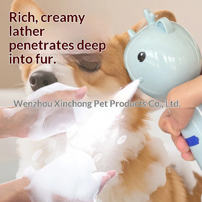 Mushroom Pet Bath Foamer — Electric Bubble Maker for Dog Grooming