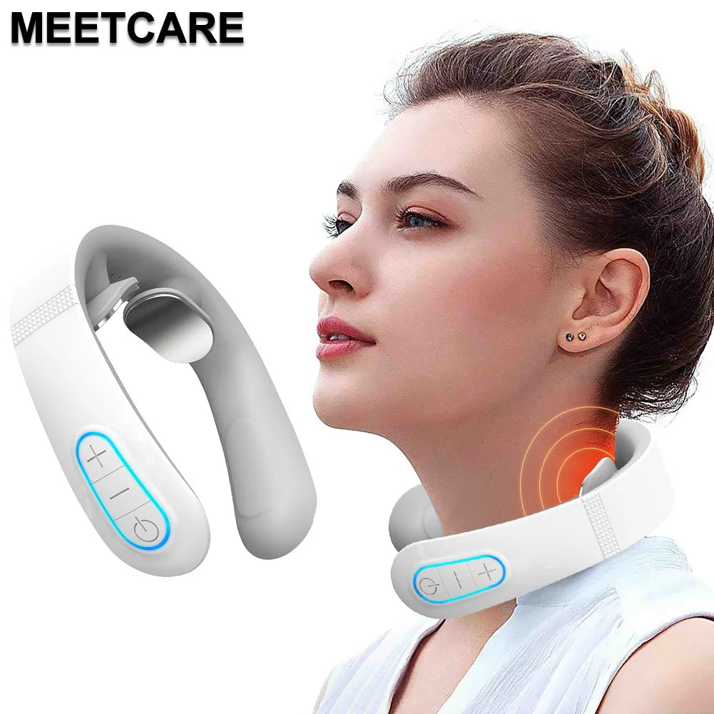 EMS Pulse Neck Massager – Smart Electric Cervical Massager for Pain Relief