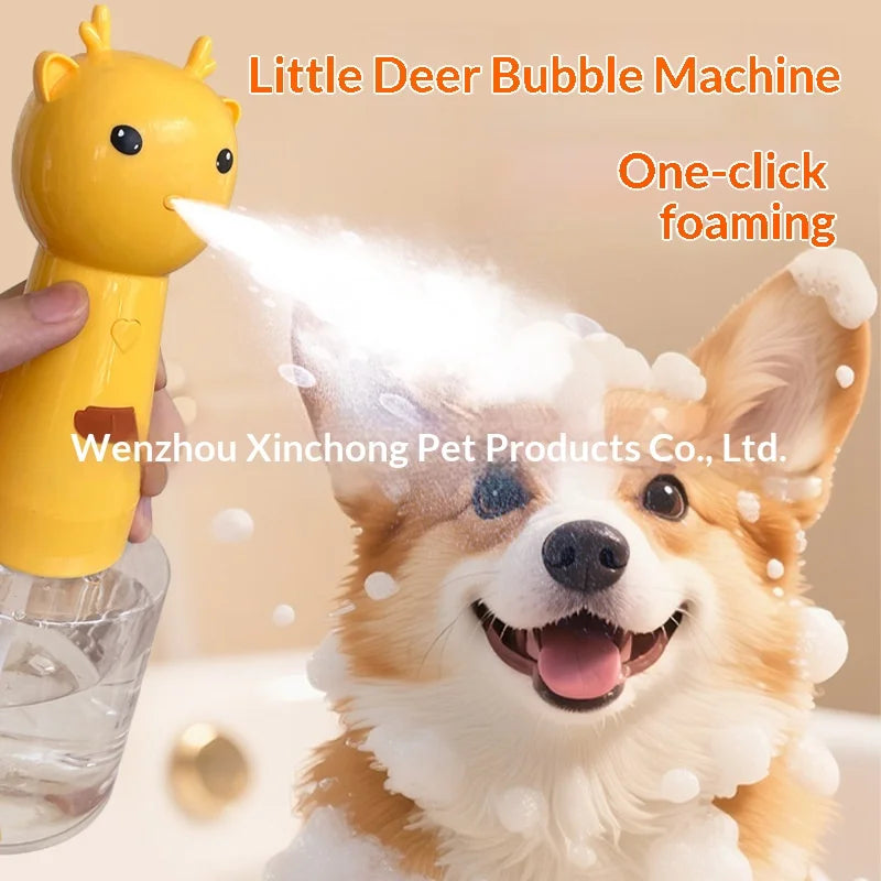 Mushroom Pet Bath Foamer — Electric Bubble Maker for Dog Grooming