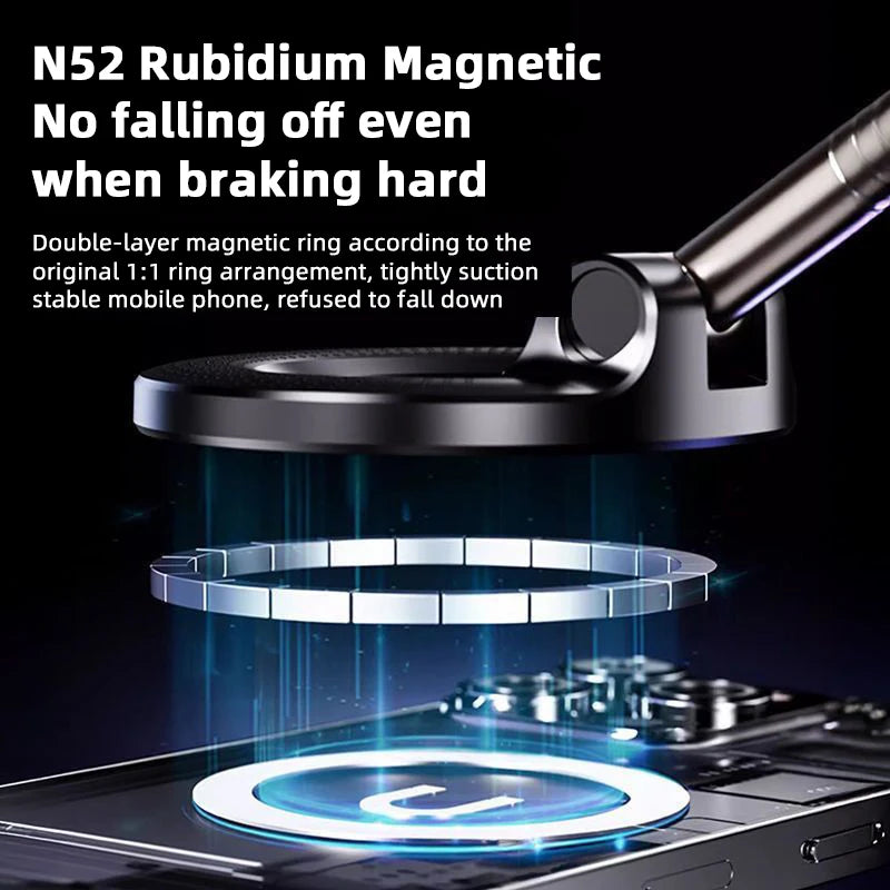 Magnetic Phone Holder｜Three-axis Rotation For Free Adjustment